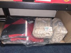 MIXED WORK WEAR LOT INCLUDING 3 X DICKIES RED/BLACK MEDIUM JACKETS 20 X HOT GRIP WORK GLOVES