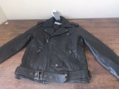 2 X BRAND NEW TOP MAN PREMIUM LEATHER JACKETS SIZE XS RRP £180 EACH