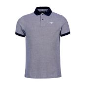 BRAND NEW BARBOUR SPORTS POLO MIX MIDNIGHT TOP SIZE LARGE RRP £45 -2