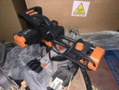 EVOLUTION R210SMS SLIDING MITRE SAW 110V (UNCHECKED, UNTESTED)