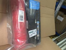 MIXED LOT INCLUDING TYRE INFLATER SETS, WARNING TRIANGLE KITS, MAGNETIC FROST PROTECTORS ETC