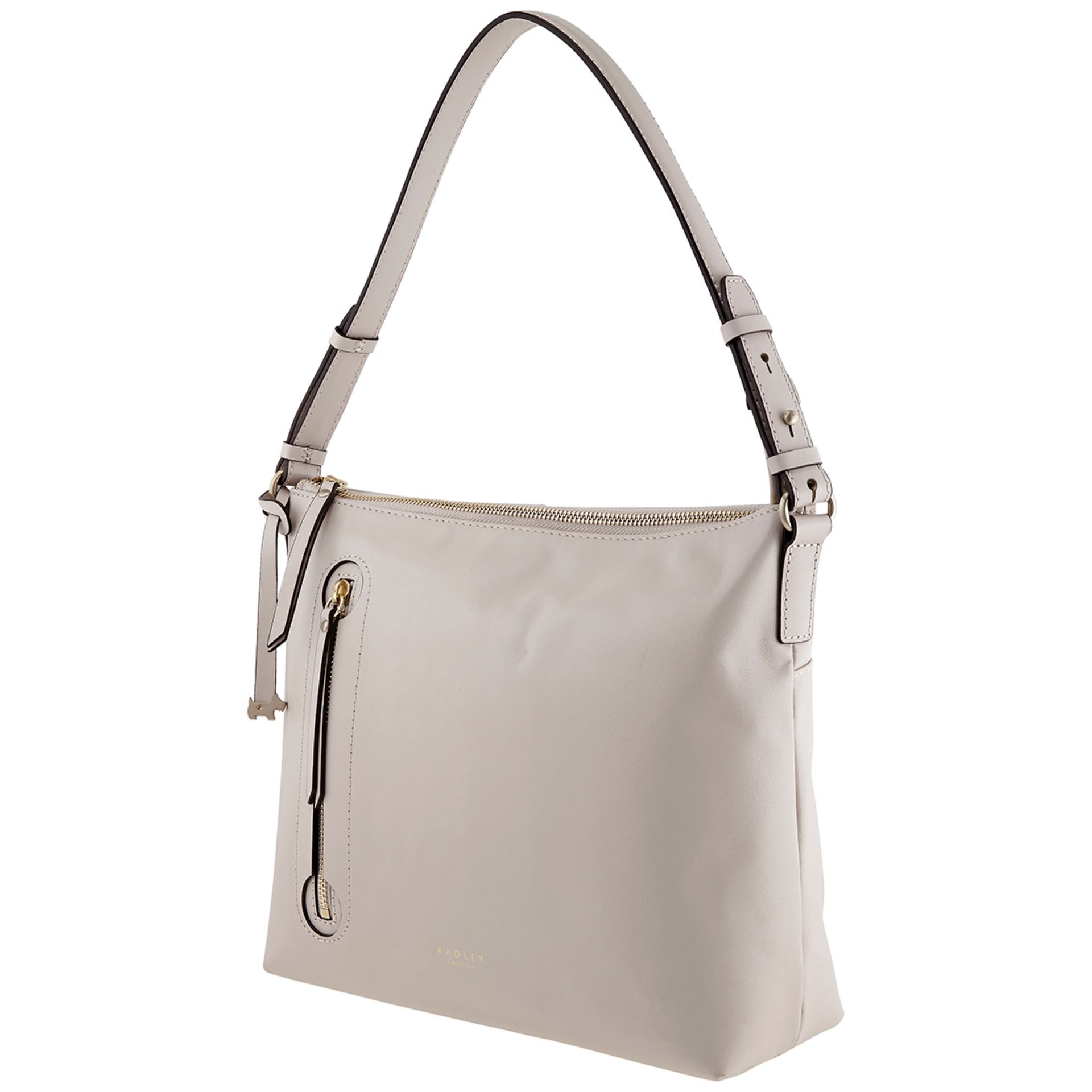 BRAND NEW RADLEY M ZIP TOP SHOUKDER DOVE GREY (9543) RRP £170 P2-1