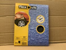 40 X BRAND NEW FLEXOVIT SANDING PAPER PACKS