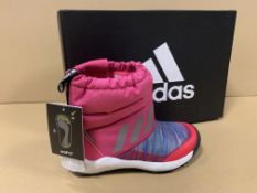 (NO VAT) 6 X BRAND NEW CHILDRENS ADIDAS PINK RAPIDA SNOW BOOTS SIZES MAY VARY