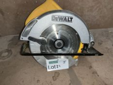 DEWALT CIRCULAR SAW (UNCHECKED, UNTESTED)