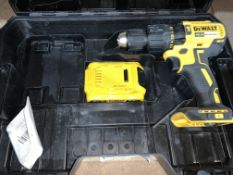 DEWALT CORDLESS BRUSHLESS COMBI DRILL COMES WITH BATTERY AND CARRY CASE (UNCHECKED, UNTESTED)