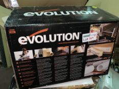 EVOLUTION R255SMS 255MM SLIDING MITRE SAW 230V COMES WITH BOX (UNCHECKED, UNTESTED)