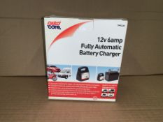 12 X BRAND NEW 12V 6 AMP FULLY AUTOMATIC BATTERY CHARGERS