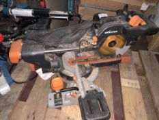 EVOLUTION R185SMS 185MM SLIDING MITRE SAW 230V (UNCHECKED, UNTESTED)