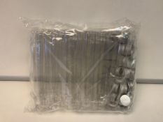 8 X BRAND NEW SETS OF 25 CLEAR TEST TUBES WITH LIDS