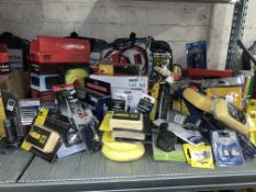 APPROX 45 PIECE MIXED LOT, INCLUDING BOOSTER CABLES 165 AMP, CAR BOOT LINER, JUMP LEADS, ANTI FREEZE