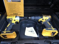 DEWALT DCK2060M2T-SFGB 18V 4.0AH LI-ION XR BRUSHLESS CORDLESS TWIN PACK COMES WITH CARRY CASE