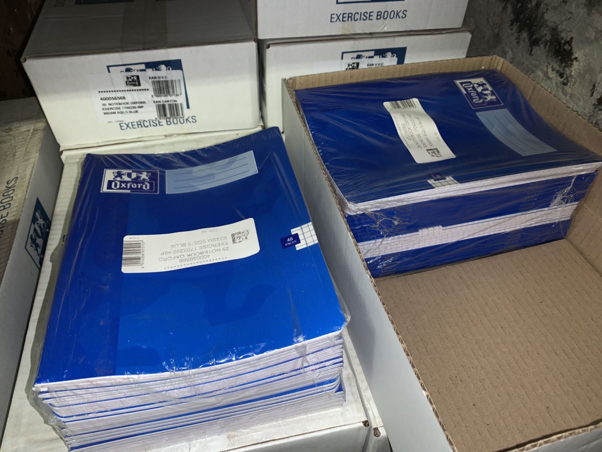 200 X BRAND NEW OXFORD BLUE 48 PAGE EXERCISE BOOKS