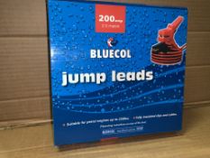 12 X BRAND NEW BLUECOL 200AMP JUMP LEADS
