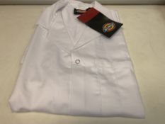 10 X BRAND NEW DICKIES REDHAWK WAREHOUSE COATS WHITE SIZE XS