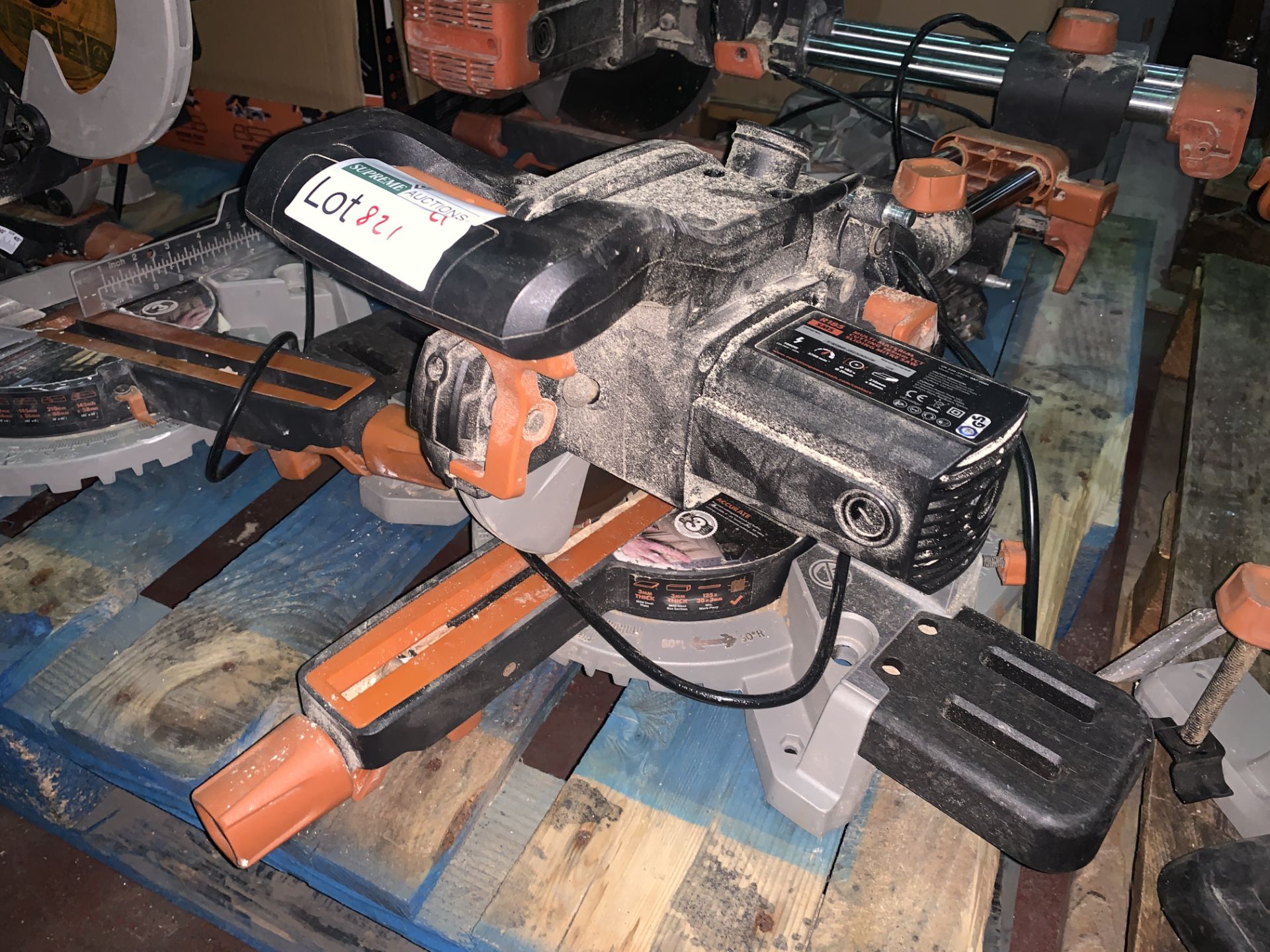 EVOLUTION R185SMS 185MM ELECTRIC SINGLE-BEVEL SLIDING MITRE SAW 240V (UNCHECKED, UNTESTED)