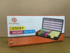 48 X BRAND NEW POWERFULL STICKY MEMO NOTES KITS