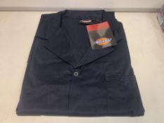 10 X BRAND NEW DICKIES REDHAWK WAREHOUSE COATS NAVY BLUE SIZE XS