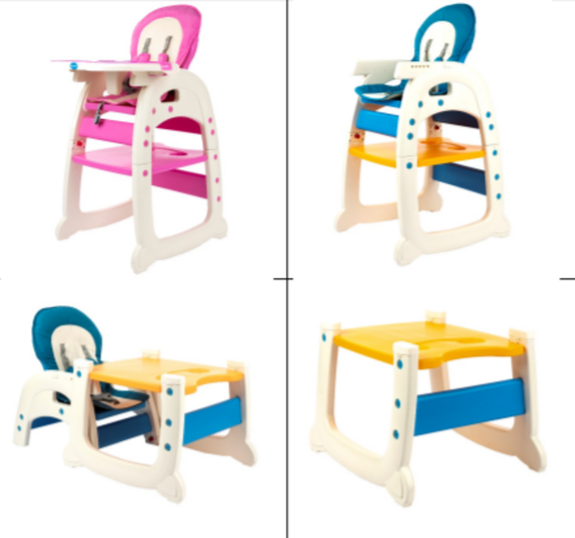 NEW BOXE BABY ZONE 3 IN 1 LUXURY BABY HIGH CHAIR. RRP £149.99