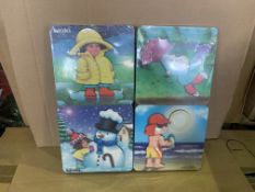 26 X BRAND NEW PACKS OF 4 TUZZELS CHILDRENS WEATHER PUZZLES