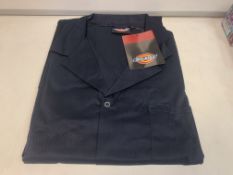 10 X BRAND NEW DICKIES REDHAWK WAREHOUSE COATS NAVY BLUE SIZE 4XL