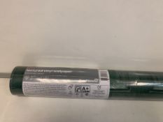 48 X BRAND NEW GOODHOME BARLIA GREEN TEXTURED VINYL WALLPAPER ROLLS 5.3M2