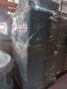 (V10) PALLET TO CONTAIN A LARGE QTY OF ASSORTED BATHROOM STOCK TO INCLUDE: VANITY UNITS, BASINS,