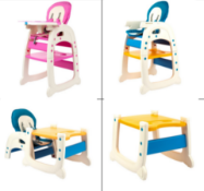 PALLET TO CONTAIN 8 x NEW BOXED BABY ZONE 3 IN 1 LUXURY BABY HIGH CHAIR. RRP £149.99 EACH