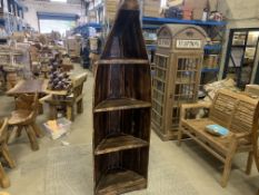 SOLID WOODEN TEAK BOAT BOOK SHELF L60 X W50 X H210 RRP £895