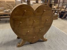 SOLID WOODEN TEAK LOVE CABINET L80 X W35 X H82 RRP £725