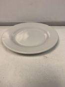 20 X BRAND NEW PACKS OF 6 UTOPIA PURE WHITE WIDE RIM PLATES 17CM