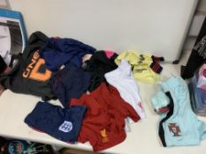 BRAND NEW CLOTHING LOT, INCLUDING MARK CLAIRE, ONEIL, KARIMORE, NIKE, NEW BALANCE, LIVERPOOL FC