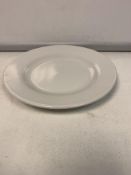 20 X BRAND NEW PACKS OF 6 UTOPIA PURE WHITE WIDE RIM PLATES 17CM