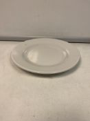 20 X BRAND NEW PACKS OF 6 UTOPIA PURE WHITE WIDE RIM PLATES 17CM