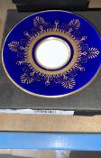 3 X WEDGWOOD ANTHEMION BLUE ESPRESSO SAUCERS