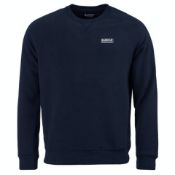 BRAND NEW BARBOUR ESEENTIAL CREW SWEATSHIRT NAVY SIZE XL RRP £70 - 2