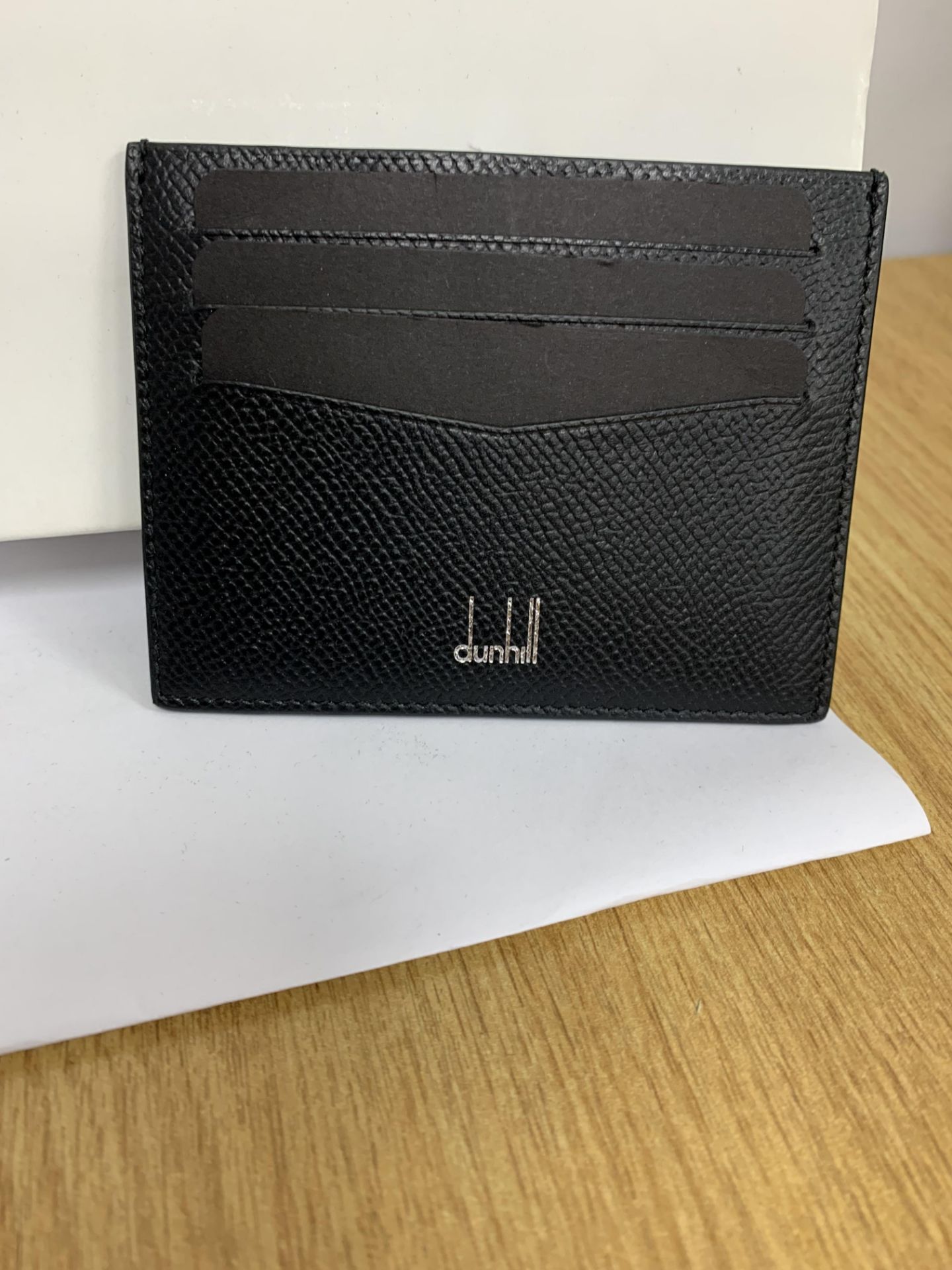 BRAND NEW ALFRED DUNHILL GT Hampstead Bus Card Case, BLACK (1375) RRP £119 - 1