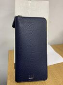 BRAND NEW ALFRED DUNHILL Gt Cadogan Zip Coat Wallet, NAVY (194) RRP £369 - 3