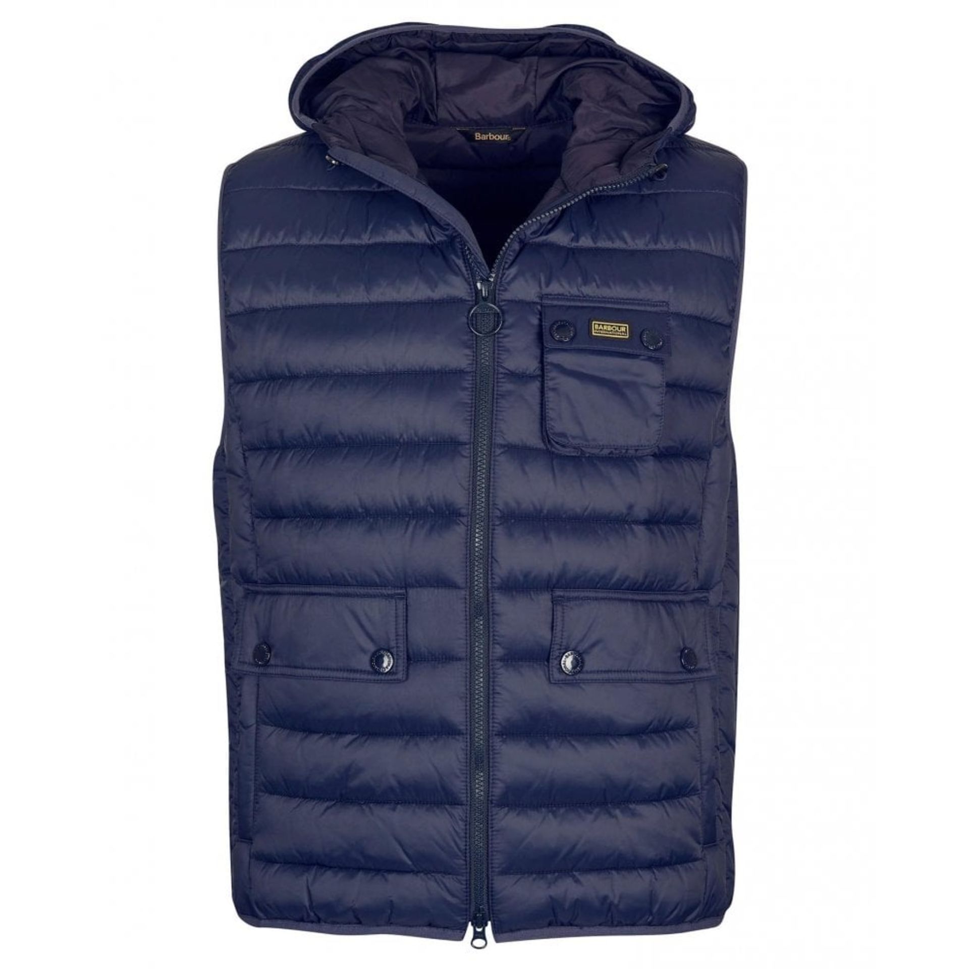 BRAND NEW BARBOUR INTL OUSTON GILET NAVY SIZE SMALL RRP £150 - 2
