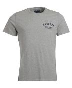 BRAND NEW BARBOUR PREPPY T SHIRT GREY MARL SIZE LARGE RRP £40 -1