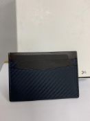 BRAND NEW ALFRED DUNHILL Chassis Card Case, NAVY (355) RRP £129 - 1