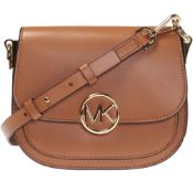 BRAND NEW MICHAEL KORS Mk Ld Lillie Ssaddle Xbody, ACORN (102) RRP £161 -2