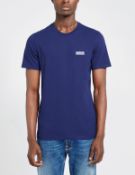 BRAND NEW BARBOUR INTL SMALL LOGO TEE NEEL BLUE SIZE LARGE RRP £40 - 1