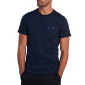 BRAND NEW BARBOUR DURNESS POCKET T SHIRT NAVY XL RRP £40 - 2