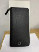 BRAND NEW ALFRED DUNHILL Gt Cadogan Rnd Zip Coin Purse, BLK (807) RRP £119 - 1