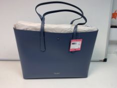 BRAND NEW KATE SPADE LARGE TOTE MOLLY METALLIC LARGE TOTE CELESTIAL BLUE (2680) RRP £250 - 1