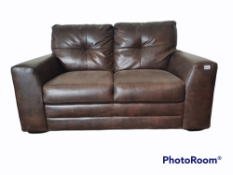 BROWN 3 SEATER SOFA