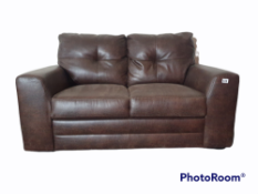 BROWN 3 SEATER SOFA