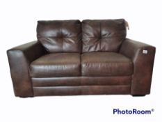 BROWN 3 SEATER SOFA