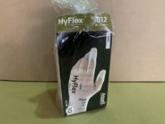 11 X BRAND NEW PACKS OF 12 ANSELL HYFLEX 812 MULTI PURPOSE GLOVES R15